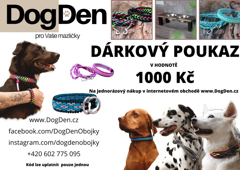 Dárkový poukaz v hodnotě 1000 Kč