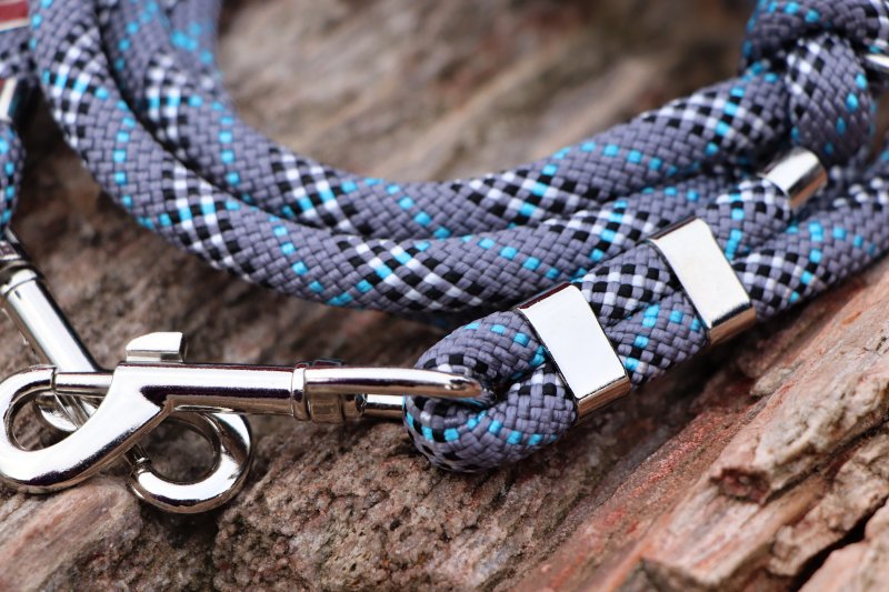 Lanové přepínací vodítko - Tartan Grey & Blue