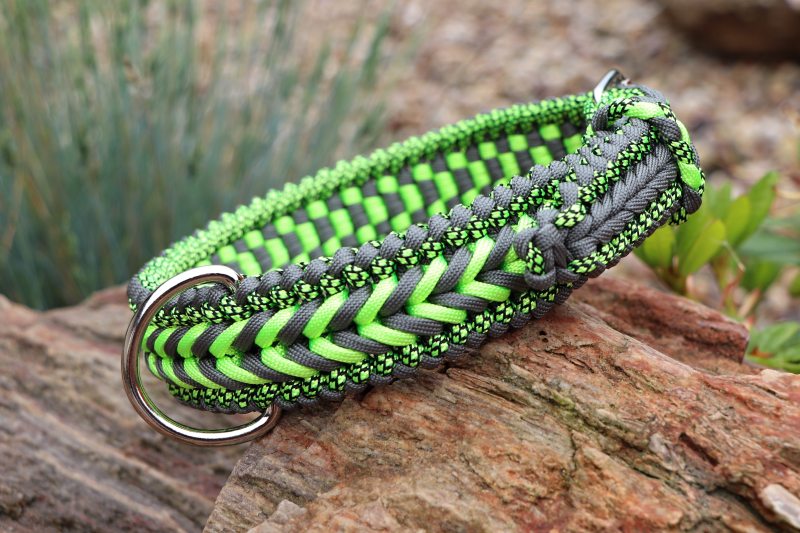 Zelený nastavitelný obojek - šíře 4 cm